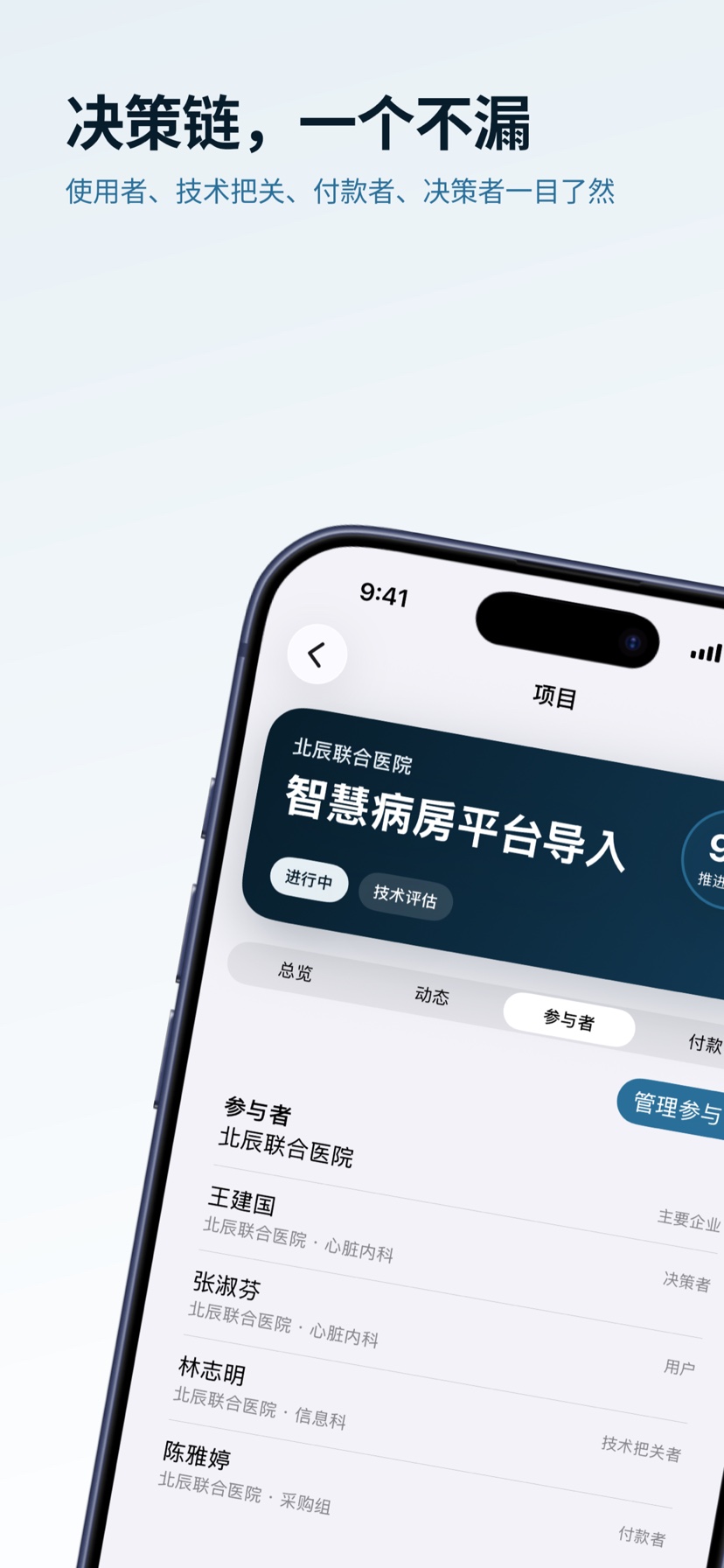 VINEQRA 决策关系人界面